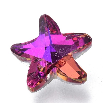Electroplate Glass Charms GLAA-H101-B-01-1