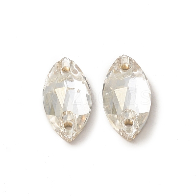 Horse Eye Shape Sew on Rhinestone GLAA-A024-03D-1