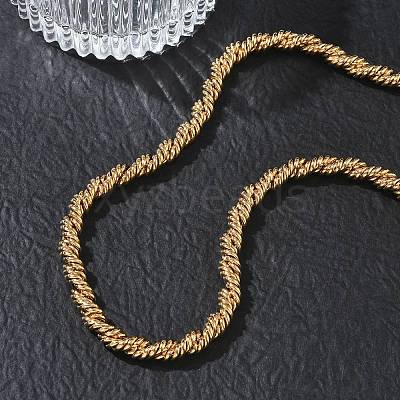 6MM 304 Stainless Steel Rope Chain Necklaces SA-CBA2696-04G-1