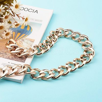 UV Plating ABS Plastic Curb Chains AJEW-JB00965-02-1