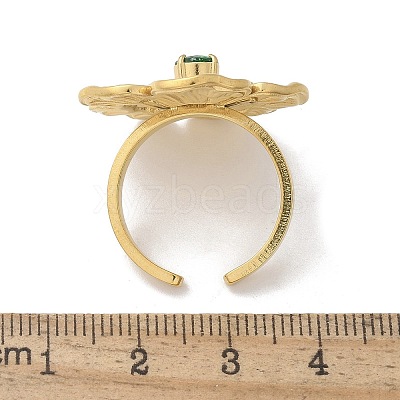 304 Stainless Steel Cuff Rings for Women RJEW-D302-03G-13-1