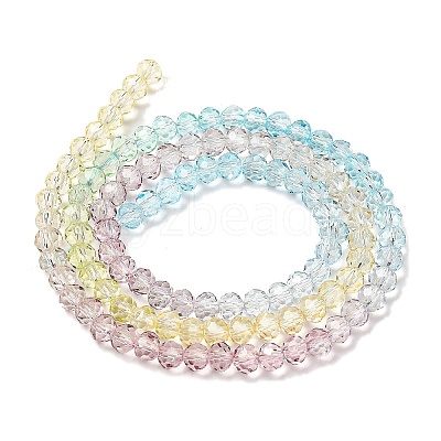 Transparent Painted Glass Beads Strands DGLA-A034-T3mm-A15-1