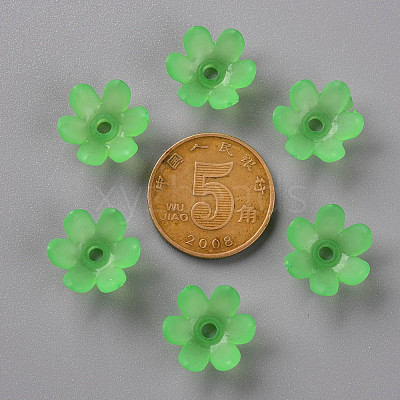 Frosted Acrylic Bead Caps MACR-S371-07A-734-1