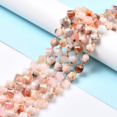 Natural Cherry Blossom Agate Beads Strands G-L579-03-1