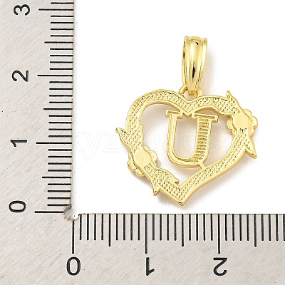Heart Brass Pendants KK-I714-04G-U-1