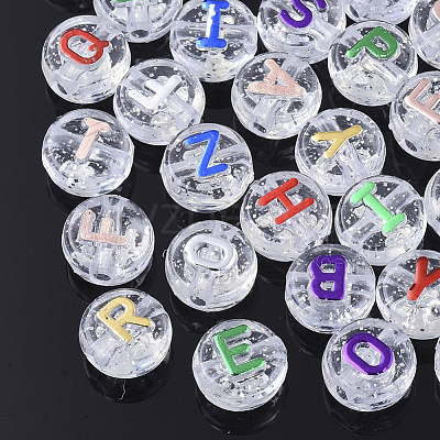 Plating Transparent Acrylic Beads MACR-T032-03-1