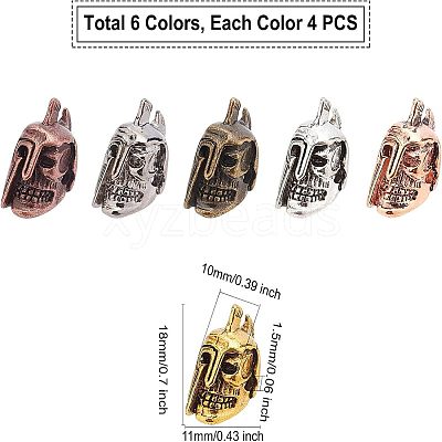 Tibetan Style Alloy Beads PALLOY-FH0001-20-1