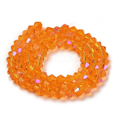 Transparent Electroplate Glass Beads Strands EGLA-A039-T2mm-L23-1