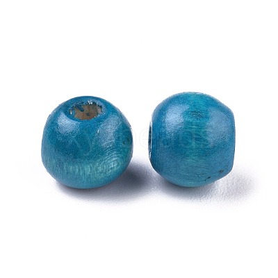 Dyed Natural Wood Beads X-WOOD-Q006-8mm-02-LF-1