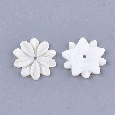 Carved Freshwater Shell Beads SHEL-T012-52-1