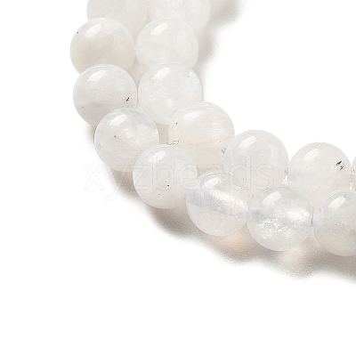Round Grade A Natural Rainbow Moonstone Bead Strands G-M304-06-5mm-1