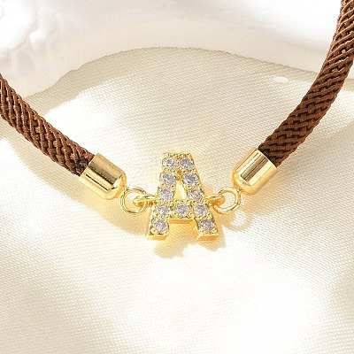 Adjustable Nylon Cord Bracelets X-BJEW-C096-01G-01-1