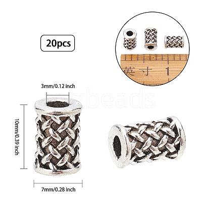Zinc Alloy Beads PALLOY-FH0001-10P-1