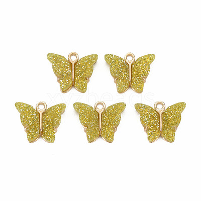 Resin Pendants PALLOY-T081-01-RS-1