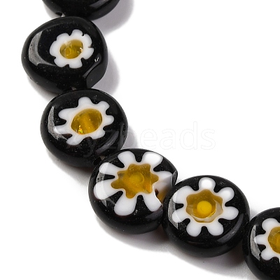 Handmade Millefiori Lampwork Beads Strands LAMP-G164-04J-1
