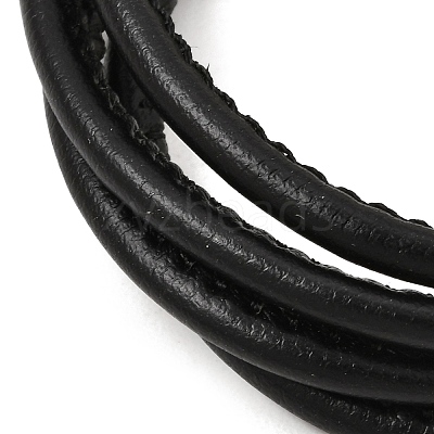 Microfiber Leather Multi-strand Cord Bracelets Makings FB-CBA983F-01G-12-1