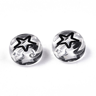 Transparent Acrylic Beads TACR-N010-002B-1