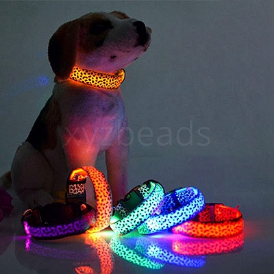 Adjustable Polyester LED Dog Collar MP-H001-A04-1
