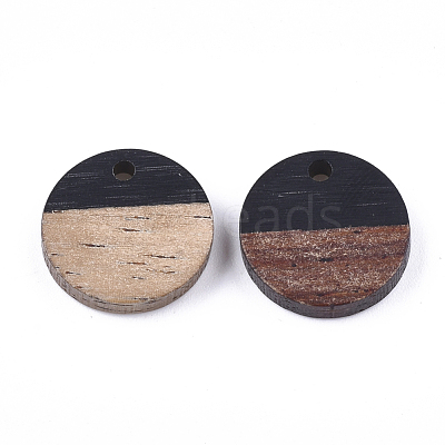 Resin & Walnut Wood Pendants RESI-S358-02E-08-1