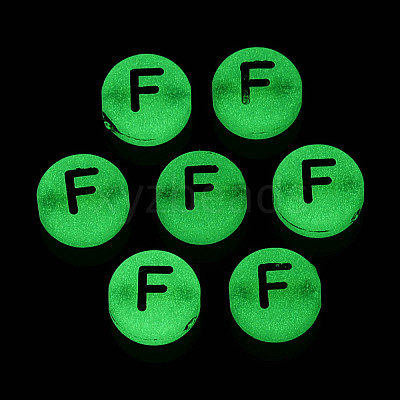 Luminous Frosted Acrylic Beads FACR-T008-02F-1