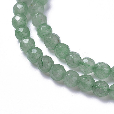 Natural Green Aventurine Beads Strands G-F596-10-4mm-1
