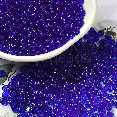 Transparent Colours Glass Seed Beads X1-SEED-P006-02A-16-1