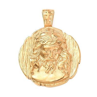 Religion 304 Stainless Steel Pendants STAS-E526-06G-1