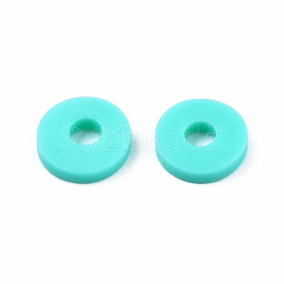 Handmade Polymer Clay Beads Strands CLAY-R089-6mm-T02B-34-1