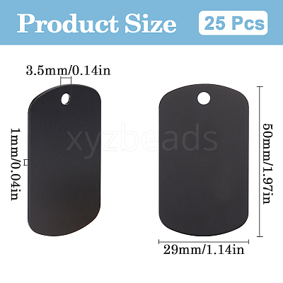 25Pcs Aluminum Pendants FIND-SP0002-46A-1