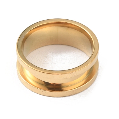 201 Stainless Steel Grooved Finger Ring RJEW-WH0004-32A-G-1