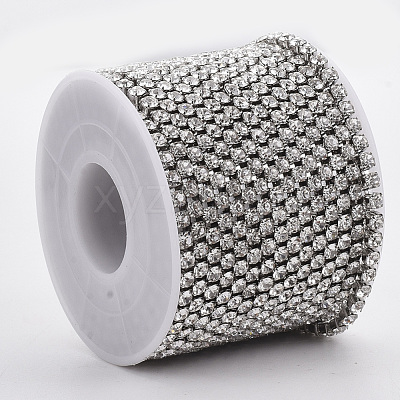 304 Stainless Steel Rhinestone Strass Chains CHS-R012-B-01-1