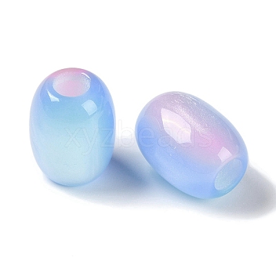 Triple Color Resin European Beads RESI-F055-13F-1