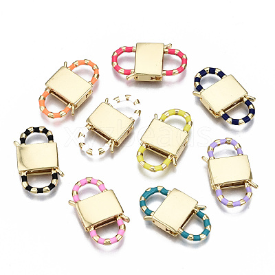 Brass Clasps KK-S362-003-NR-1