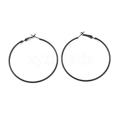 Baking Paint 201 Stainless Steel Hoop Earrings EJEW-P185-C04-01-1