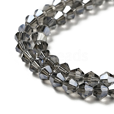 Transparent Electroplate Glass Beads Strands EGLA-S056-4mm-15-1