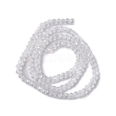 Crystal Glass Rondelle Beads Strands LS-EGLA-F049C-03-1