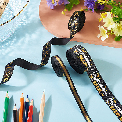 3 Styles Graduation Pattern Polyester Ribbon OCOR-TA0003-32-1