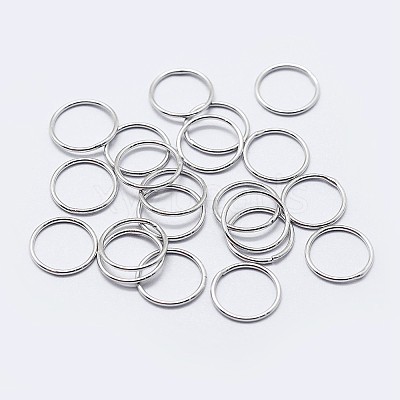 925 Sterling Silver Soldered Closed Jump Rings STER-F036-03P-0.9x5-1