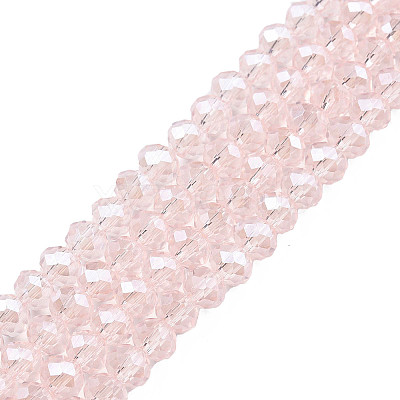 Electroplate Glass Beads Strands EGLA-A034-T8mm-A03-1