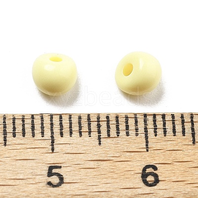 Acrylic Imitation Pearl Beads OACR-D300-01C-1