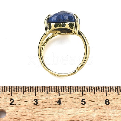 Brass Cuff Open Rings RJEW-D347-01G-14-1