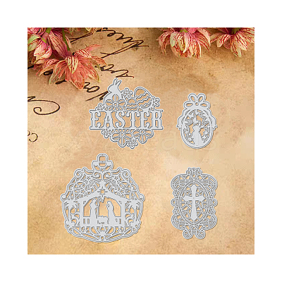 Easter Carbon Steel Cutting Dies Stencils DIY-DM0001-021-1