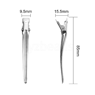 Stainless Steel Duck Hair Clip Findings STAS-CJ0001-153-1