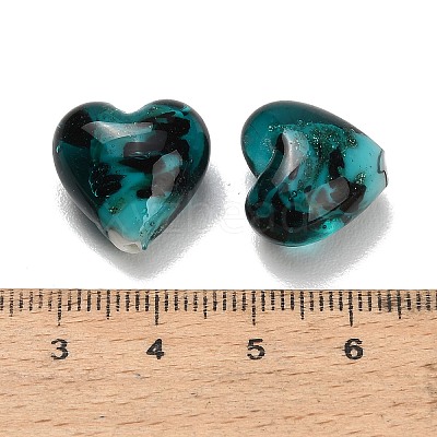 Handmade Gold Sand Lampwork Beads LA-T031-01C-1