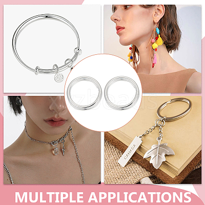925 Sterling Silver Split Jump Rings FIND-BC0005-42B-1