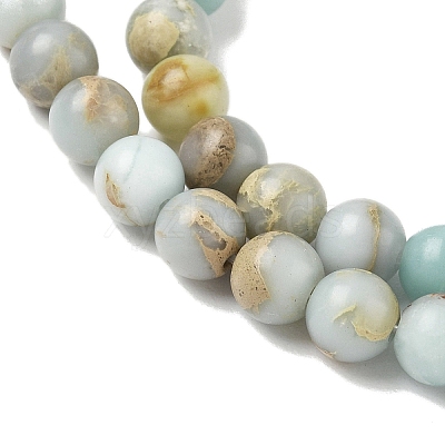 Natural Shoushan Stone Beads Strands G-B155-A01-6mm-1