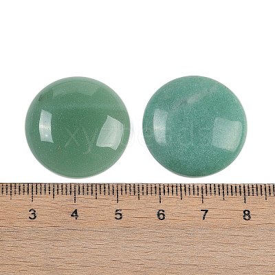 Natural Green Aventurine Cabochons G-H1596-FR-25mm-03-1