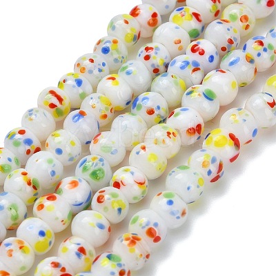 Handmade Lampwork Beads Strands LAMP-H071-01A-03-1