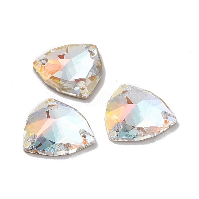 Rounded Triangle Shape Sew on Rhinestone RGLA-C001-11C-001LA-1