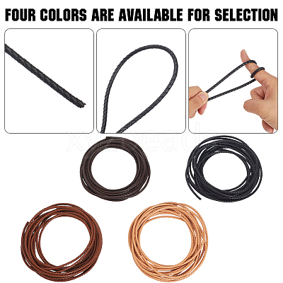 5M Round Braided Cowhide Letter Cord WL-GF0001-34B-03-1